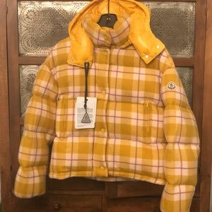 moncler plaid puffer